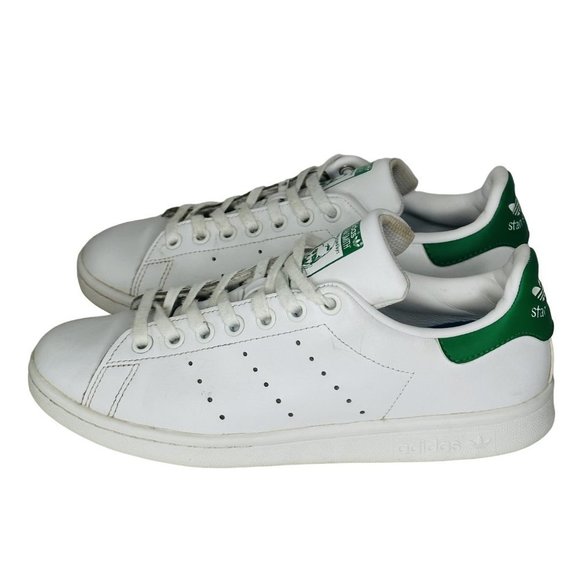 Adidas Unisex White Green Stan Smith M20605 Athletic Sneakers Size US 6 - Picture 1 of 9
